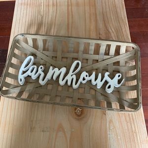 Farmhouse basket wall art